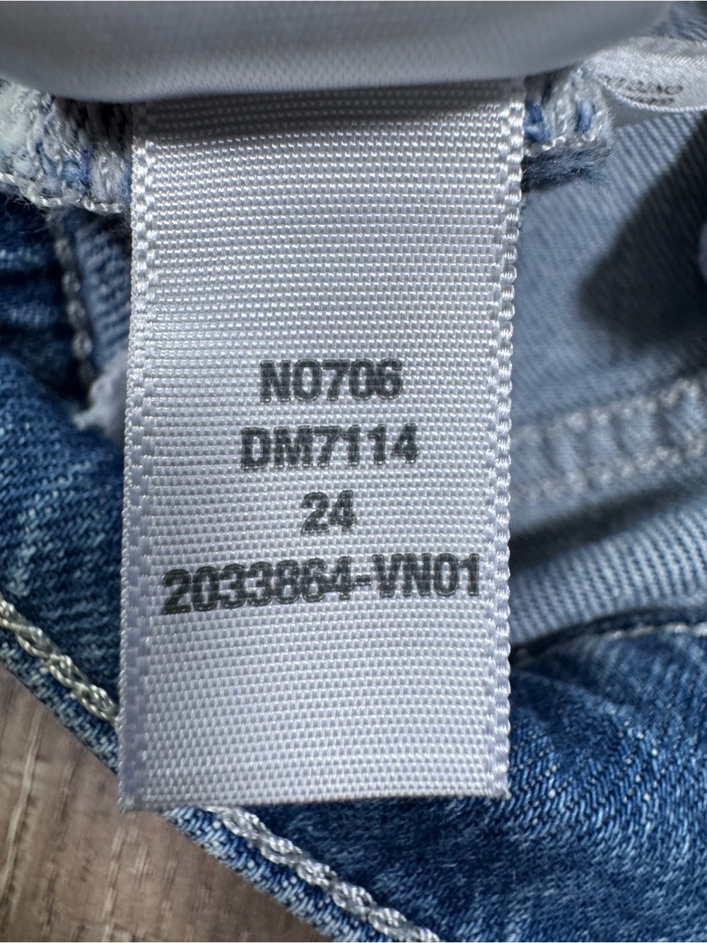 Madewell High-Rise Sailor Short Denim Patch Pocket Medium Wash Size 24 - Picture 11 of 13
